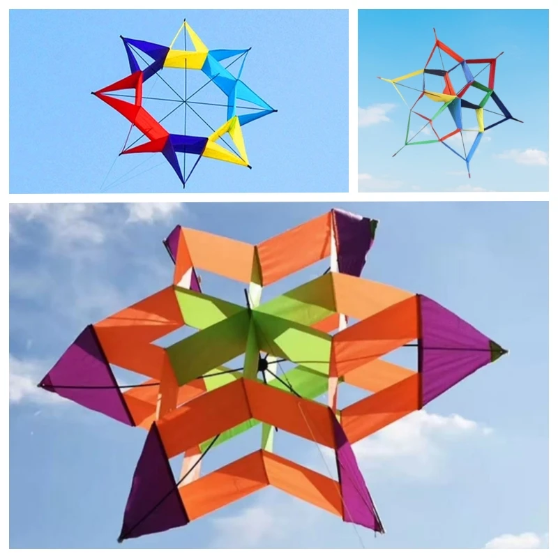 

free shipping new 3d kite flying outdoor toys kites for kids string line nylon kites windsurfing kite dragon adult kite flying