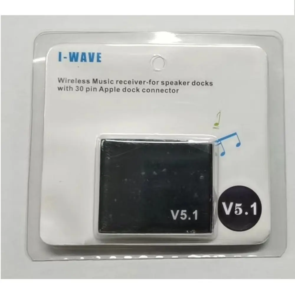 Mini altoparlante Stero per iPod/iPhone Ricevitore audio 5.1 compatibile con Bluetooth Adattatore musicale a 30 pin