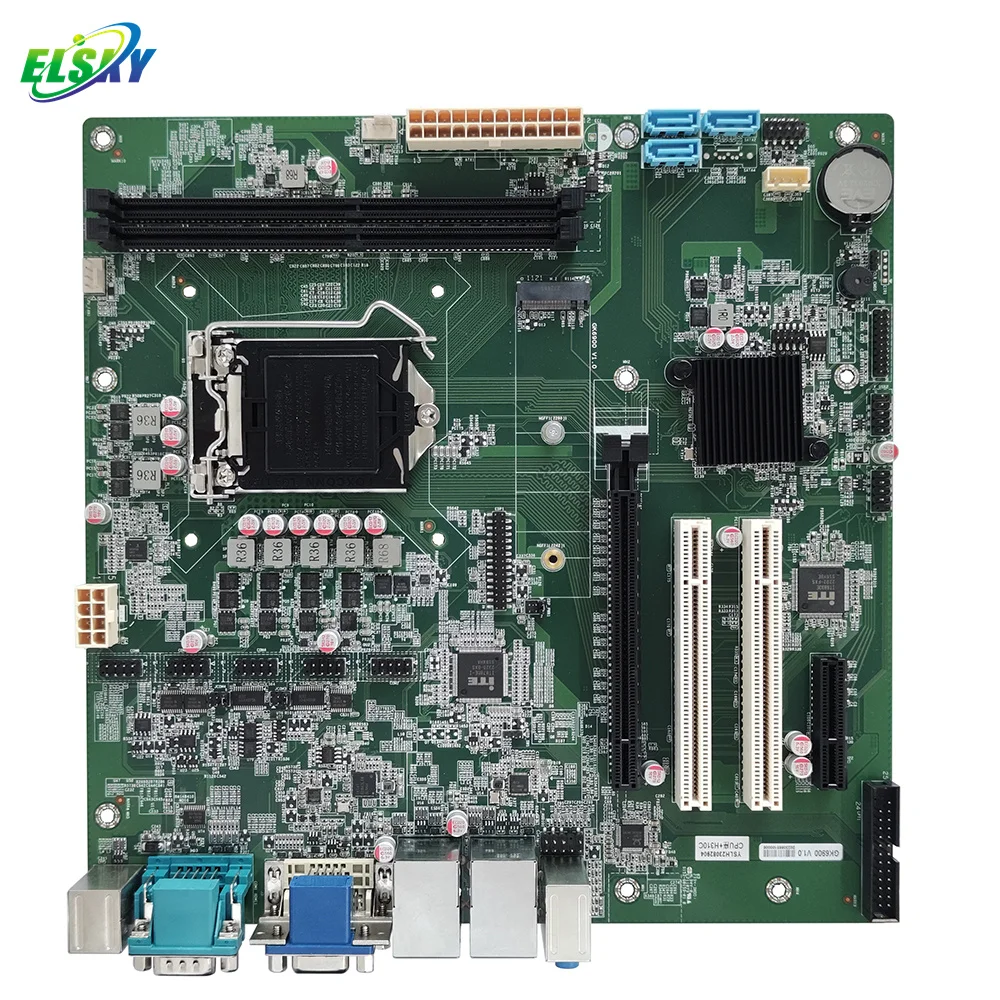 NEW ELSKY Motherboard for Computer GK6900 with CPU 6/7/8/9th Gen Core I3 I5 I7 I9 LGA1151 PC-DDR4 24Pin ATX Power PCI-E X16 PS/2