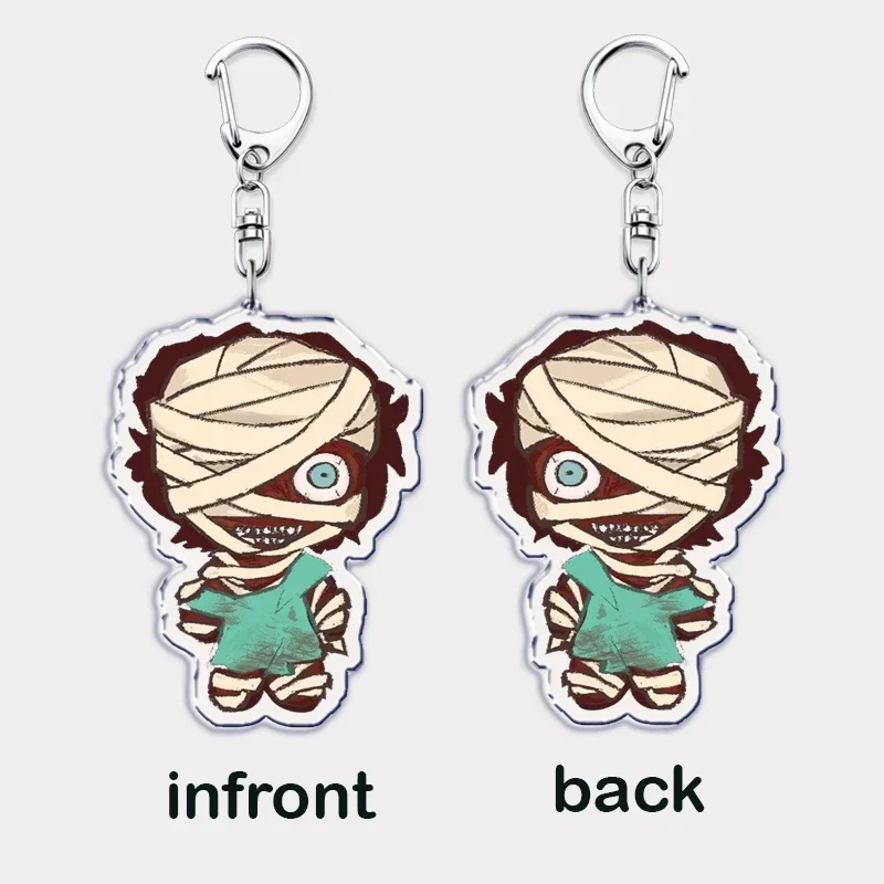 Hot Horror Game Mouthwashing Chibis Keychains for Accessories Bag Jimmy Curly Anya Sallyface Keyrings Jewelry Gamer Gaming Gifts