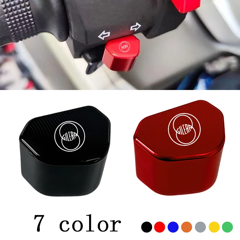 CNC Aluminum Motorcycle Switch Button Turn Signal Switch Key Cap For Gilera GP800 Fuoco Nexus 500 Runner 50 125 200 Accessories