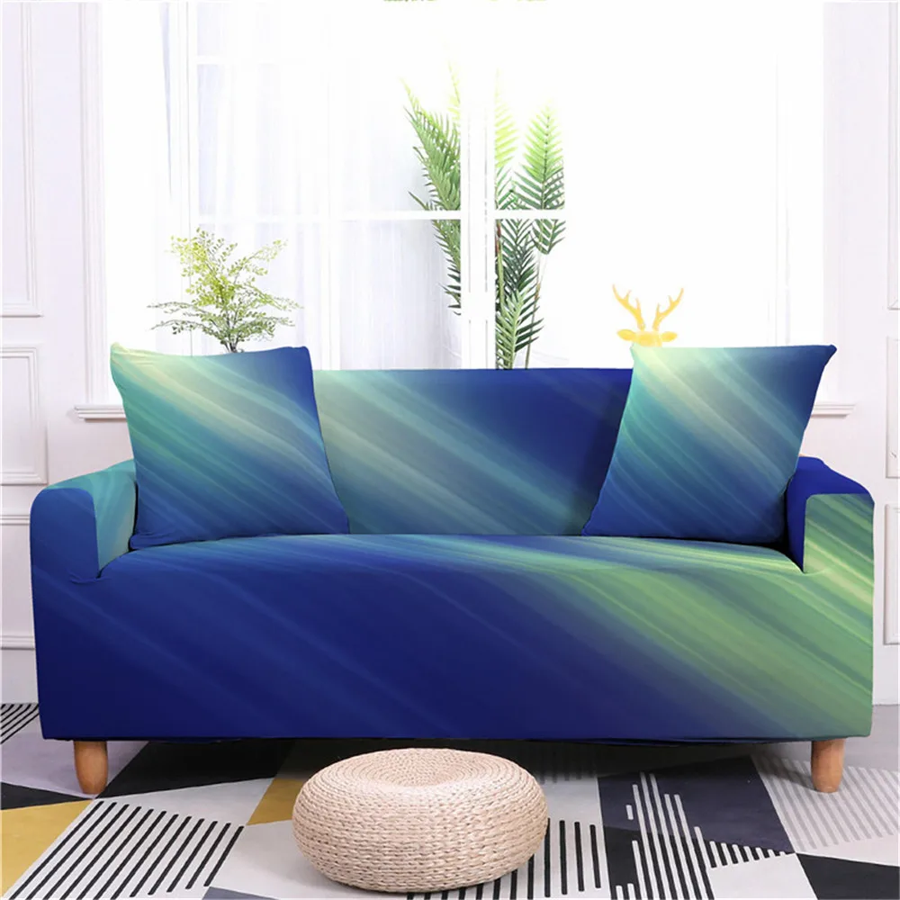 Couch cover spring and summer Fashion Gradient Color Sofa Cover All-inclusive Bedroom Living Room Decor Multi-seater Fundas Sofa