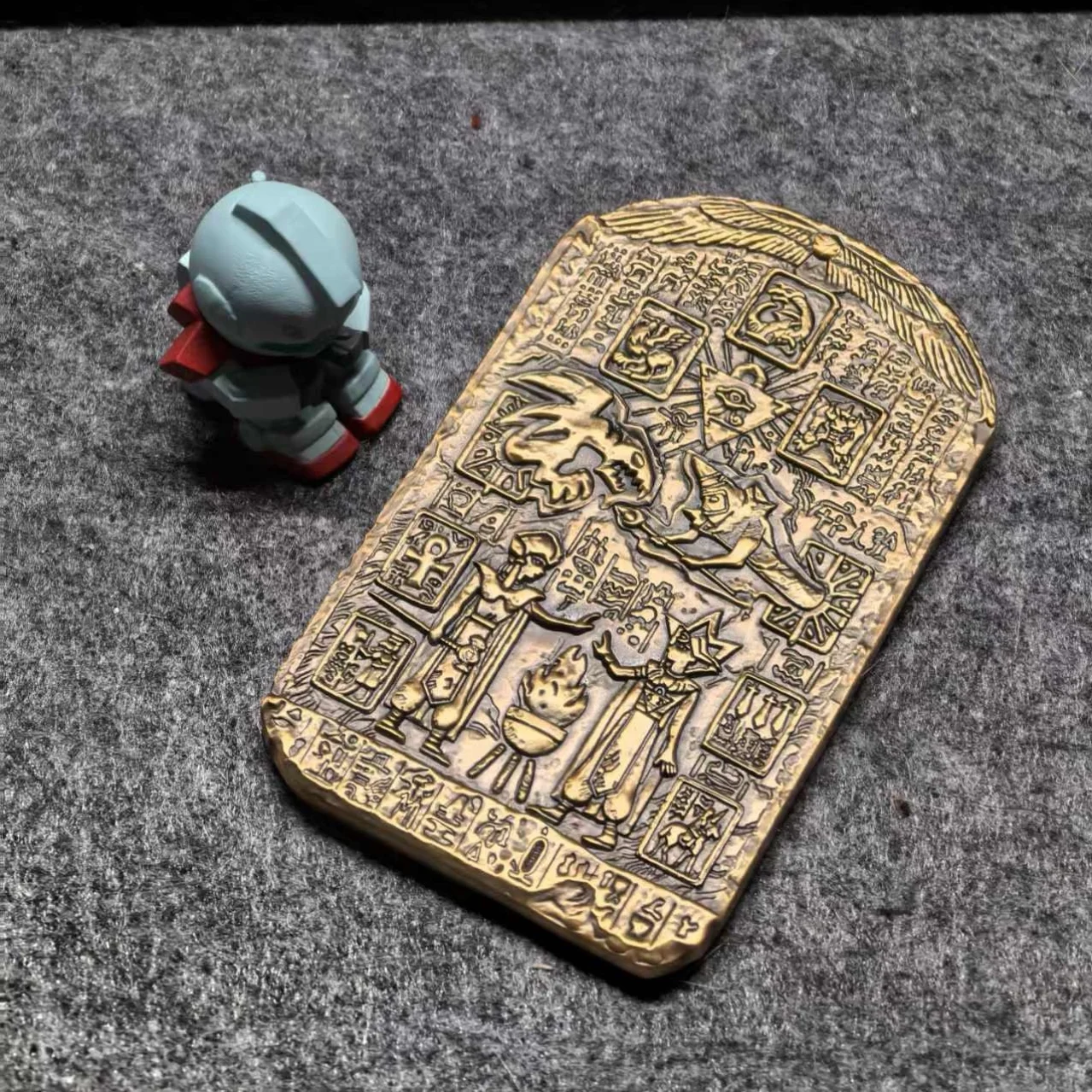 9X6Cm Diy Self Made Yu-Gi-Oh! Mystic Probe Memory Stone Slab Yu-Gi-Oh! Millennium Item Sennen Item Anime Peripherals Gift Toys