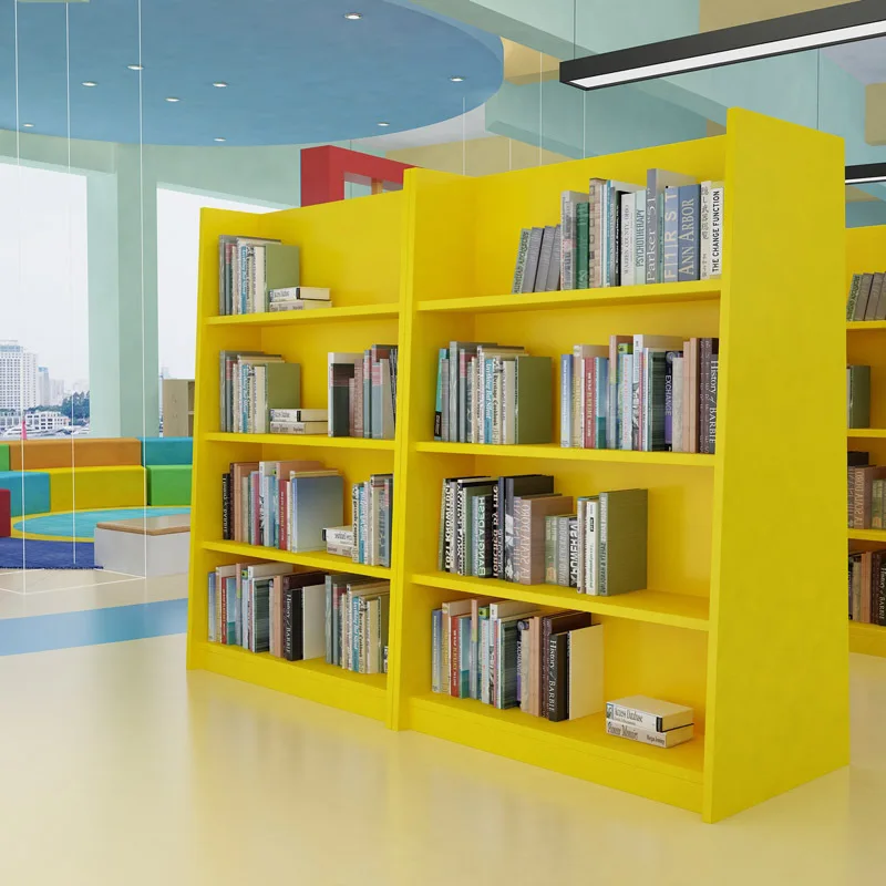 Children's color bookcase multi-functional display stand school kindergarten training class library reading room