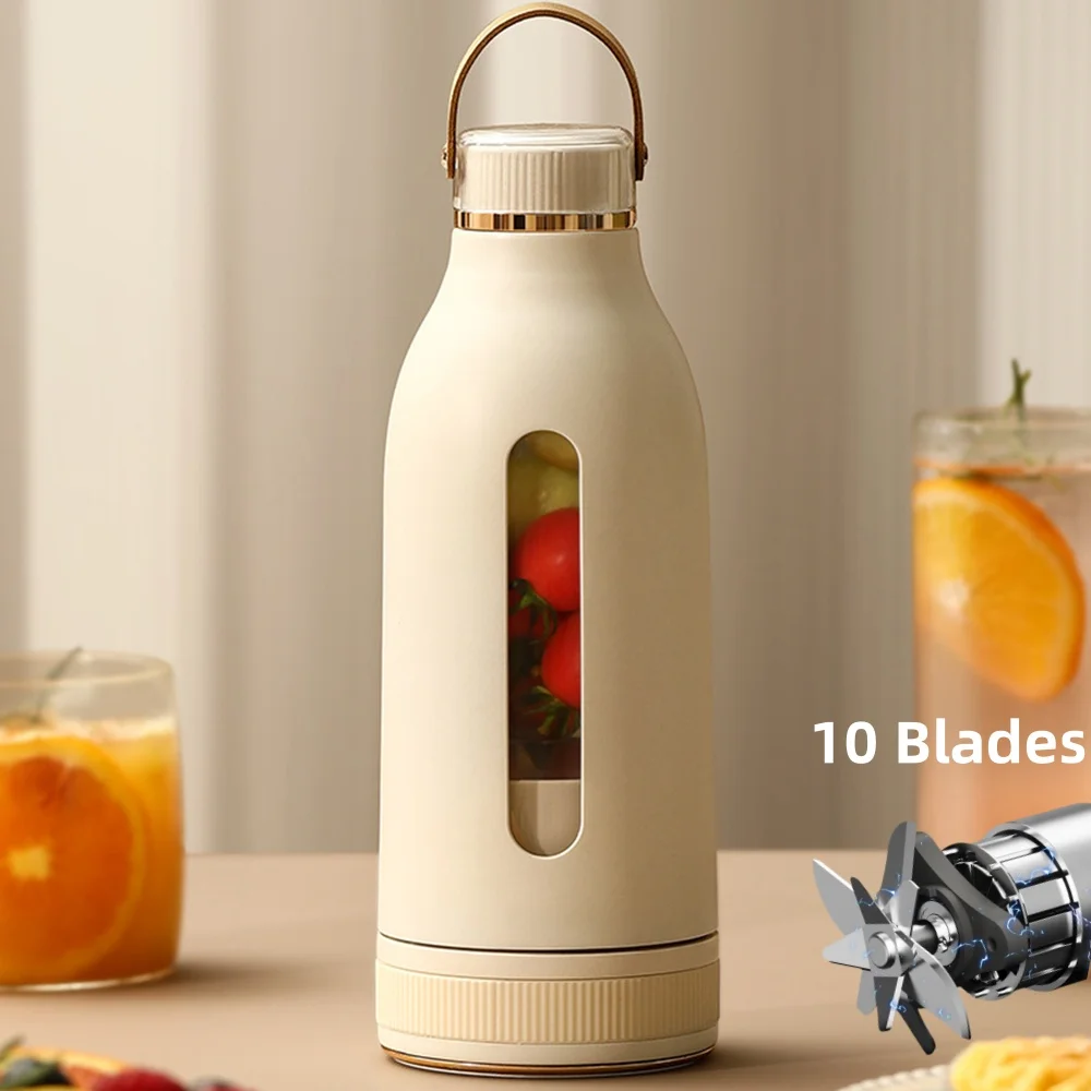 400ML Portable Multifunction Juicer USB Fast Rechargeable Mixer Fresh Fruit Grinder Electric Blender Cup Shakes Smoothie Maker