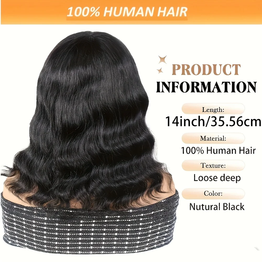 Bob Wigs Loose Deep Curly 13x5x1 Side Part Transparent Lace Frontal Human Hair Wigs T Part Lace Wig 150% for Women Pre Plucked