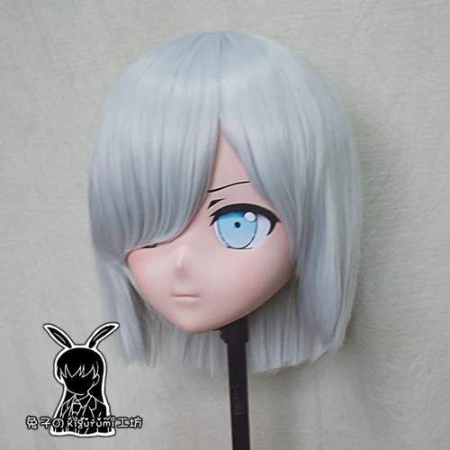 (RB304)Quality Handmade Female Resin Cosplay Japanese Role Play Anime Hamakaze Kigurumi Mask Crossdresser Doll Transgender Mask