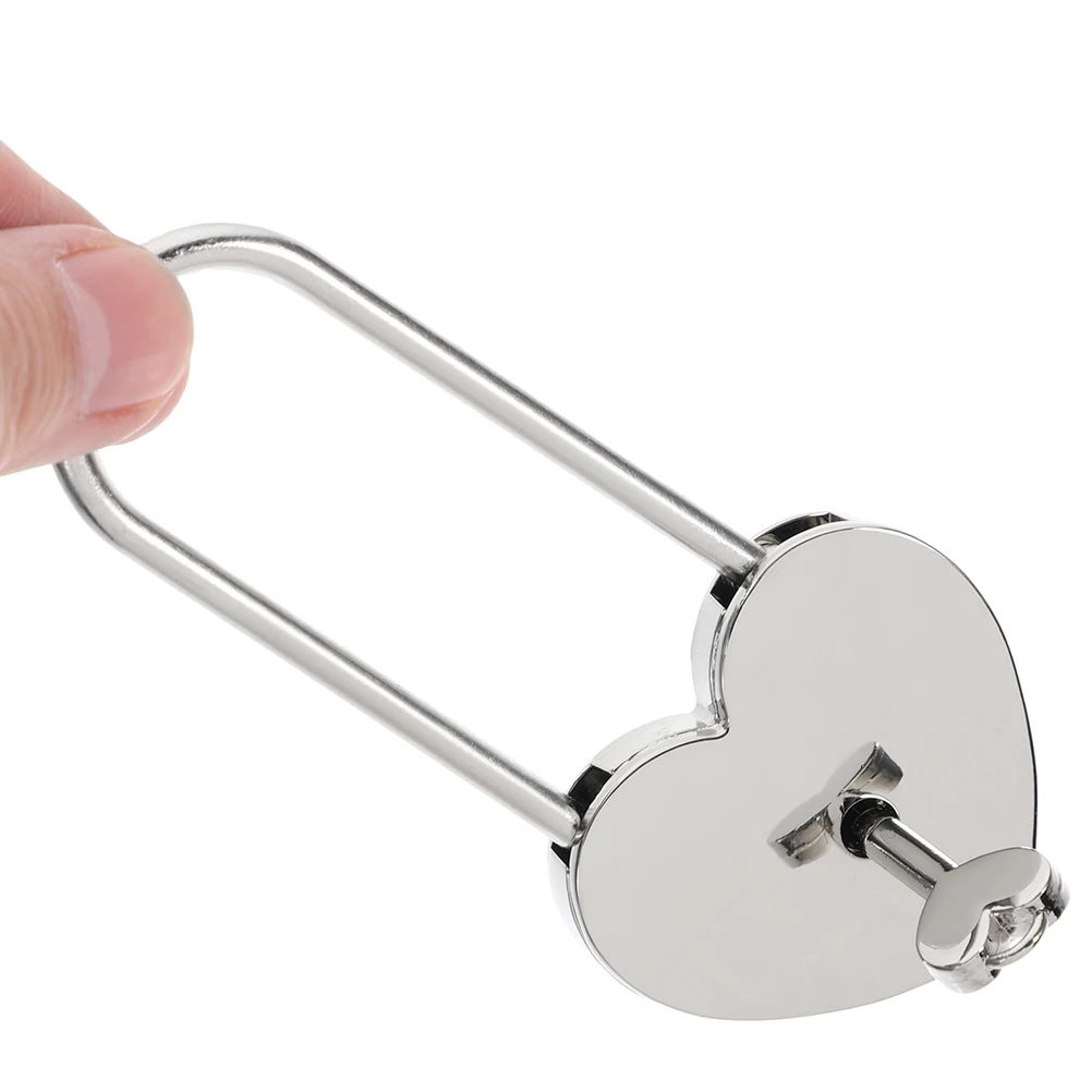 

2 Sets Heart-shaped Wish Lock Love Locks Padlock Luggage Mini Zinc Alloy Lovers