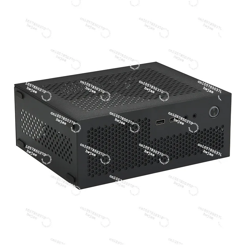 SKTC A09 black support semi-high graphics card ITX main board DC adapter power supply all-iron desktop computer case