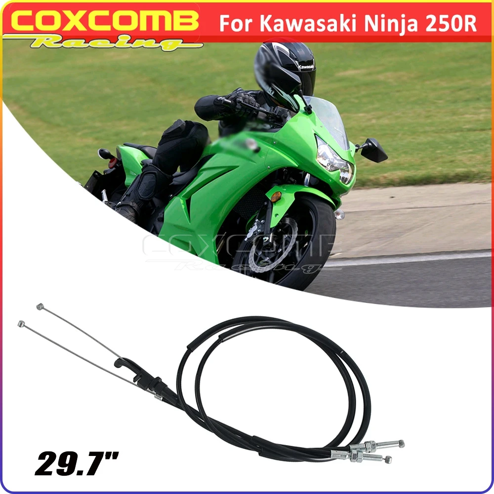 

Throttle Cable Motorcycle Accelerator Control Wire Line For Kawasaki Ninja 250R EX250E EX250F EX250J EX 250E 250F 250J 2008-2012