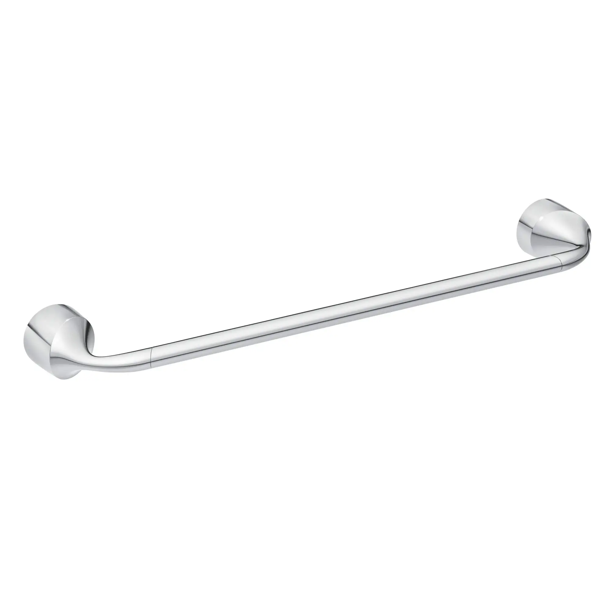 

Chrome 24 Inch Wall Mounted Single Towel Bar For Bathroom Use