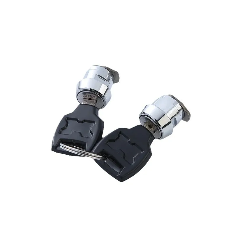 1 Set Complete Cylinder And Keys Universal Zinc Alloy Top Case Lock Kit Fits For Most 25-100 Liter Motorcycle Boxes