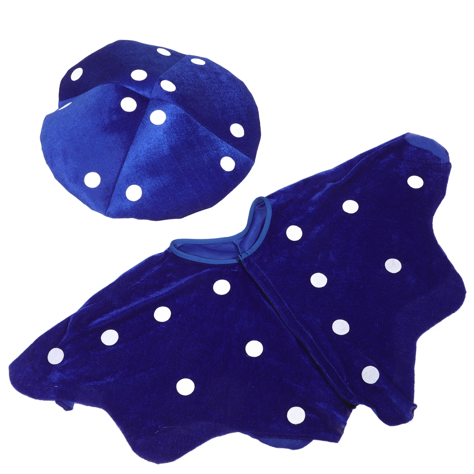 

1Set Mushroom Hat Cape Set Unique Costume Accessory for Halloween Party Cosplay Stage Performance Mushroom Hat Costume Adult