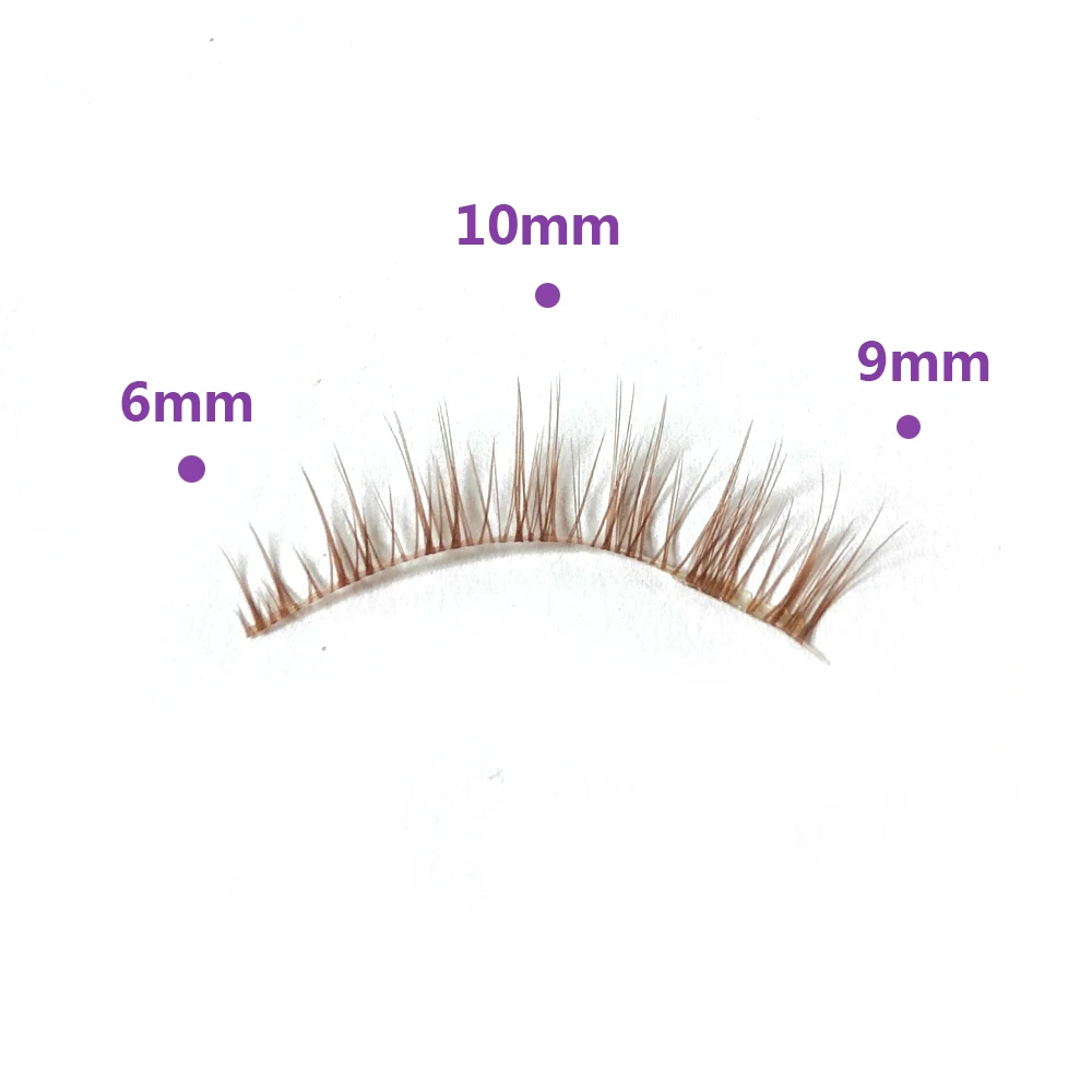 Brązowe kolory Manga Lashes 5 par Miękkie naturalne rzęsy Manga Rzęsy Codzienne randki Rzęsy Wispy Narzędzia do makijażu