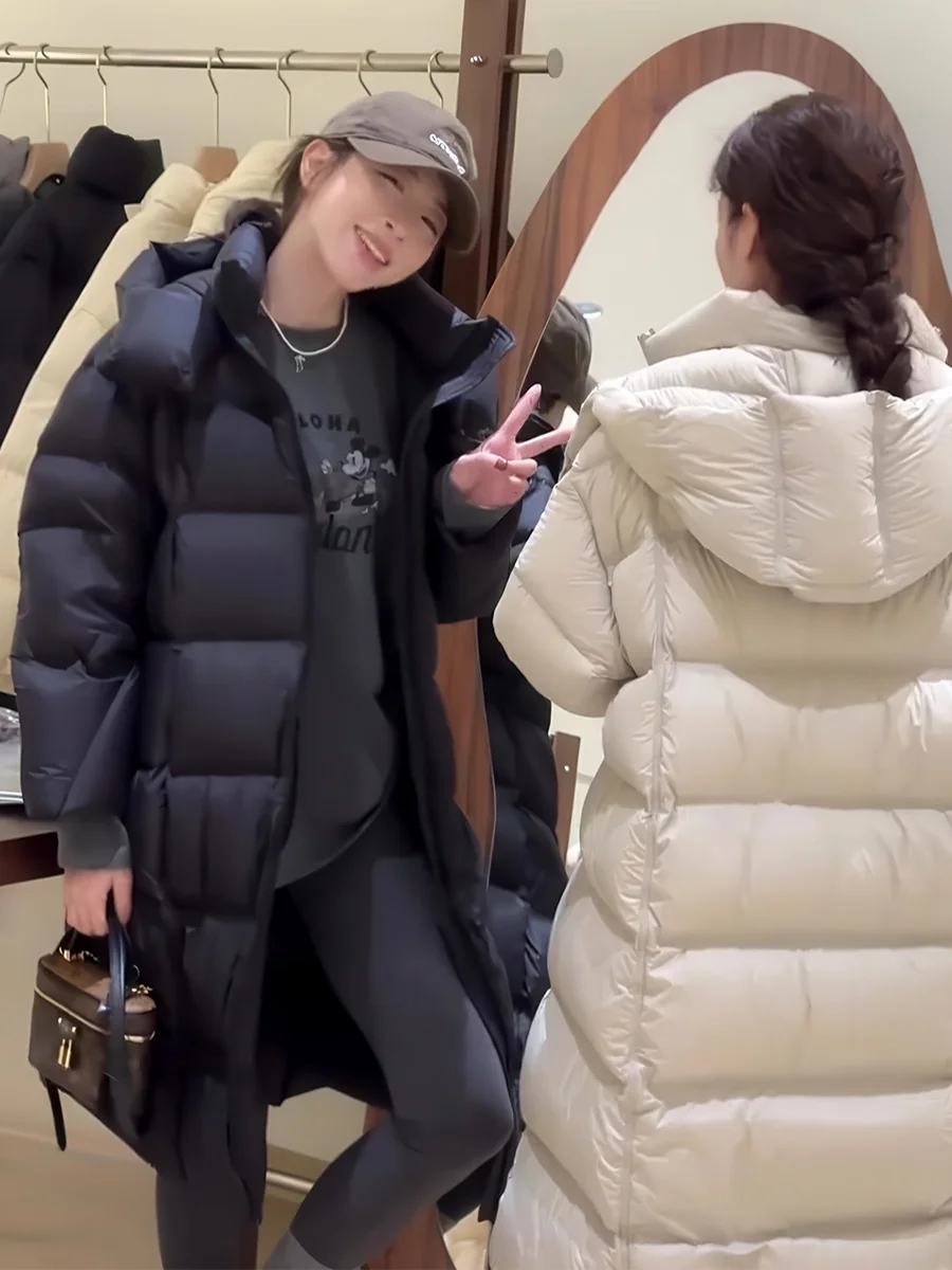 

Новая женская удлиненная куртка-пуховик National Stand с утолщенным наполнителем из пуха Cloudlike Du, теплая зимняя верхняя одежда