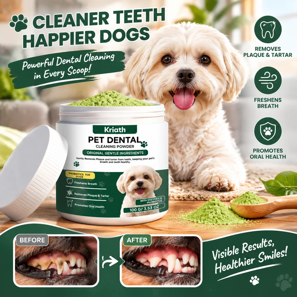 Teeth Whitening Powder - Dog Dental Care Powder Cat Breath