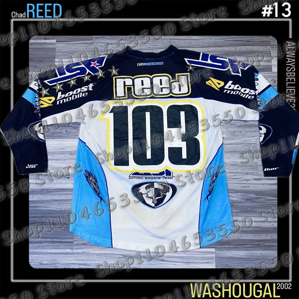 

Men's Motocross Jerseys with Sun Protection Plus Size Long Sleeve Motorcycle Jerseys Summer 2025 #103 Reed Tee MotoGP Sportswear