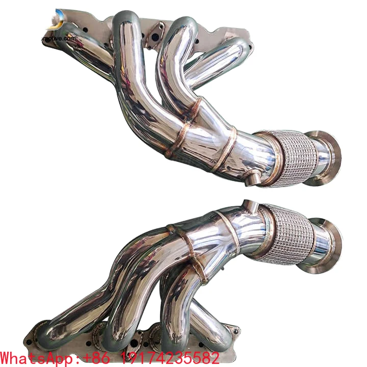 Stainless Steel Exhaust Manifold Headers for Ferrari 458 Polishing
