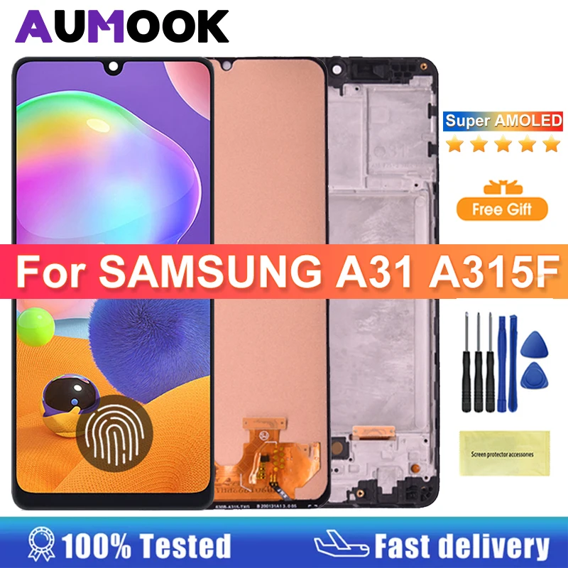 

6.4" Super AMOLED For SAMSUNG GALAXY A31 A315 LCD Display Touch Screen Digitizer Assembly For Samsung SM-A315F A315F/DS A315G