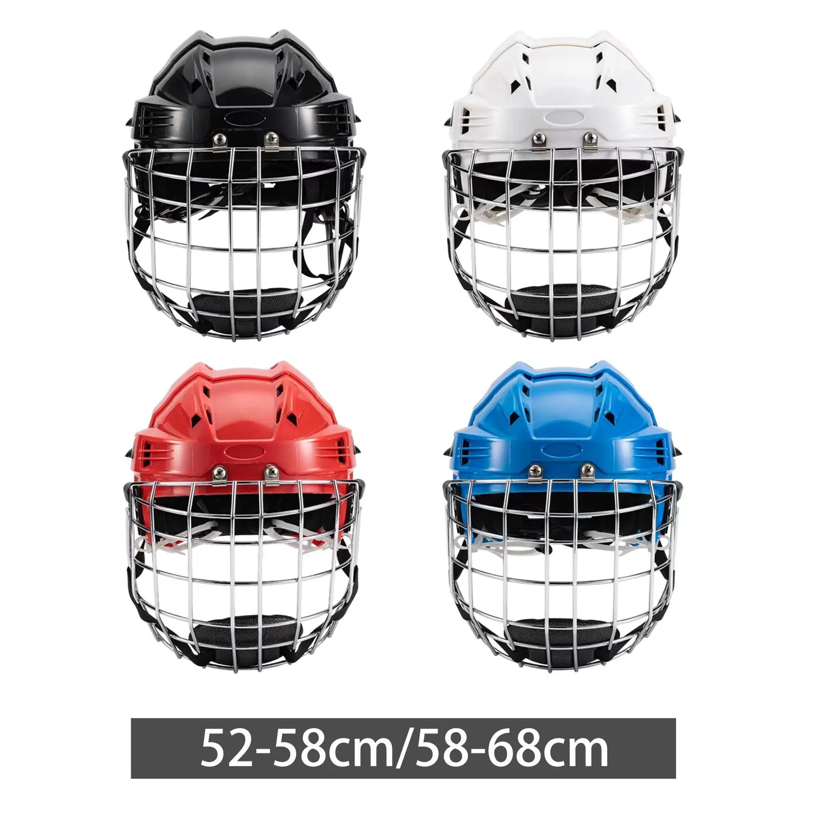 Professional Ice Hockey Helmet Padded Headgear Rigid Internal Protection Helmet for Roller Skating Hockey Equipment Training