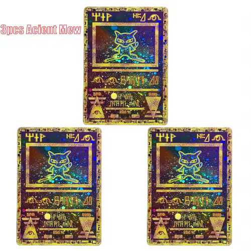 Pokemon Ancient Mew Collection Card Mew Classic Limited Anime Cards Zekrom Reshiram Victini Holographic Proxy Card Gift Toys - Image 16