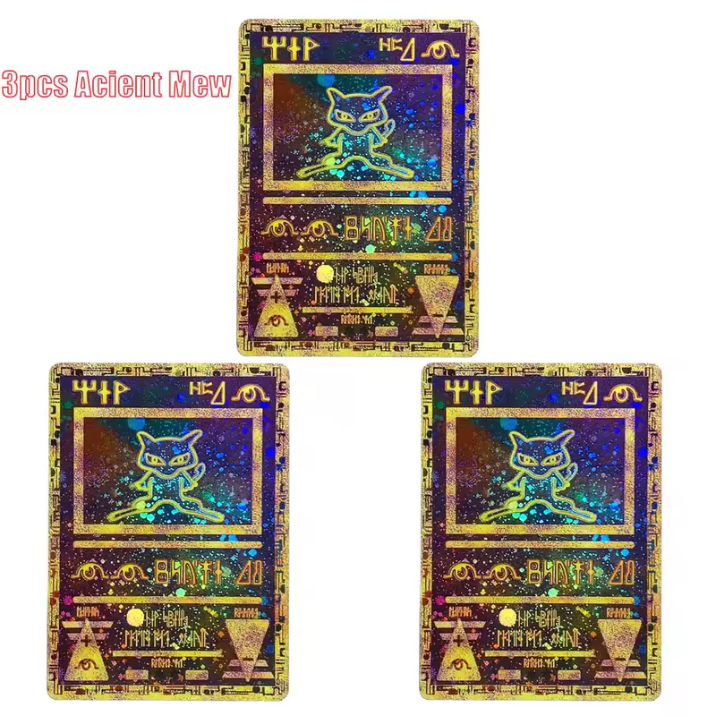 Pokemon Ancient Mew Collection Card Mew Classic Limited Anime Cards Zekrom Reshiram Victini Holographic Proxy Card Gift Toys - Image 16
