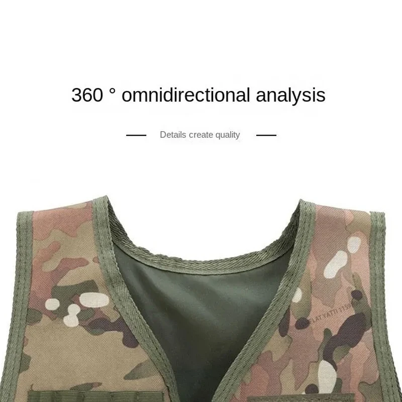 Kids Camouflage Military Uniform For Boy Special Forces Combat Tactical Vest Girls Militar Cosplay Training Soldier Clothes