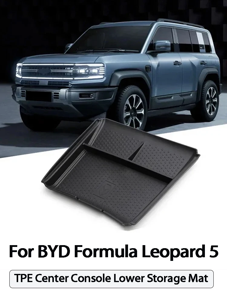 

For BYD Formula Leopard 5 TPE Center Console Lower Storage Mat Storage Box Protection Mat