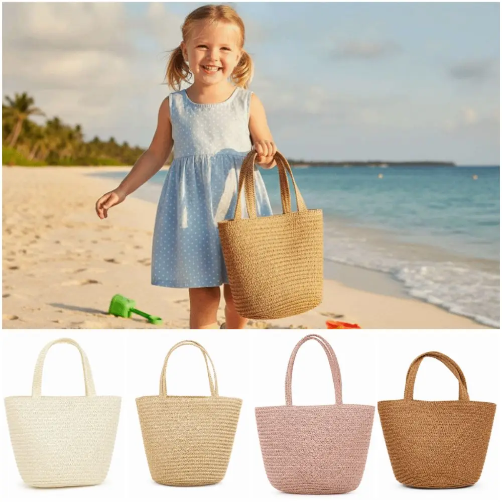 Creative Weaving Girl Handbag Two Size Multicolor Phone Bag Beach Use Mini Hand Bag Summer Season
