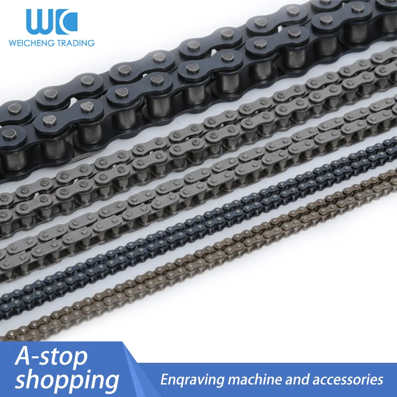 1/2/4PCS Single Row Roller Chain 2 Point Chain 04C/05B Chain / 3/4/5/6/1 Inch Equidistant Short Pitch Roller Chain