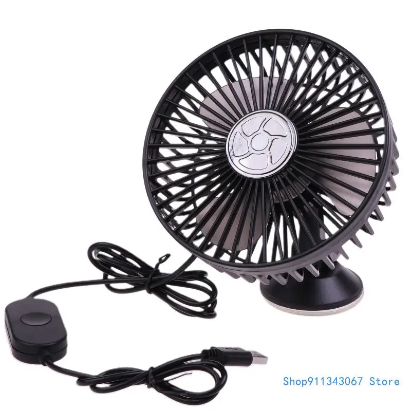 

Universal USB Single for Head Car Fan Suction Cup USB Fan for Seat Back Dashboar Drop shipping