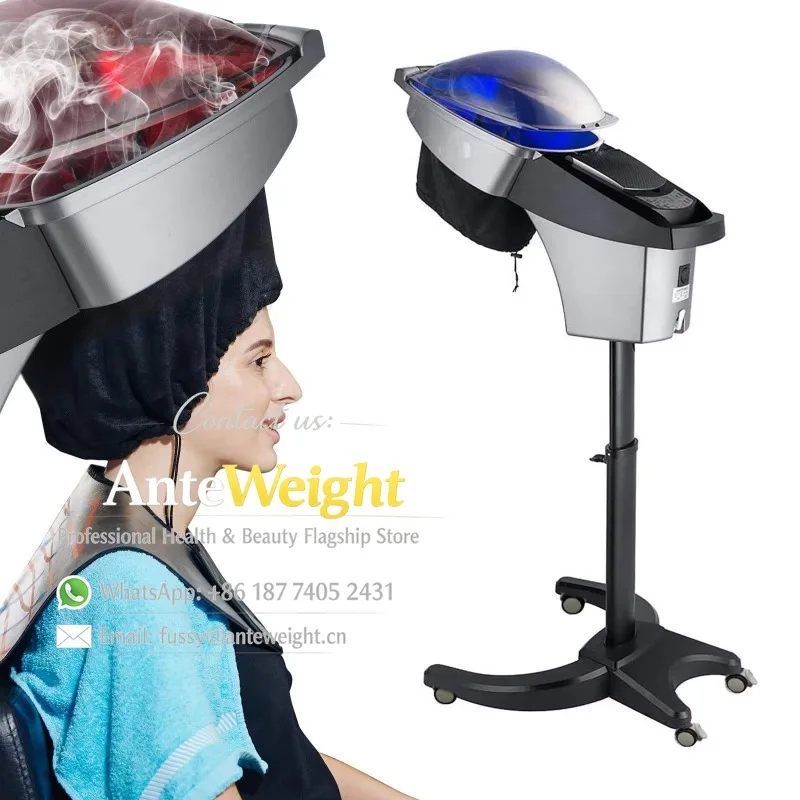 Modern Commercial Biochemical Hair Treatment Instrument Plastic Salon Use Hair Heater with Ozone Mist & Steam