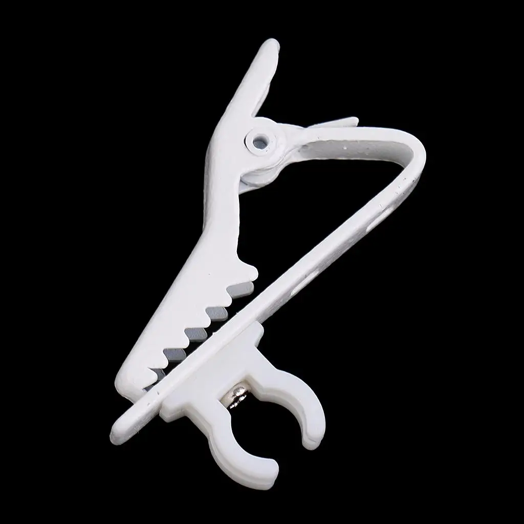 1Pc Draagbare Lezing Spraakmicrofoon Houder Op Stropdas Revers Wit