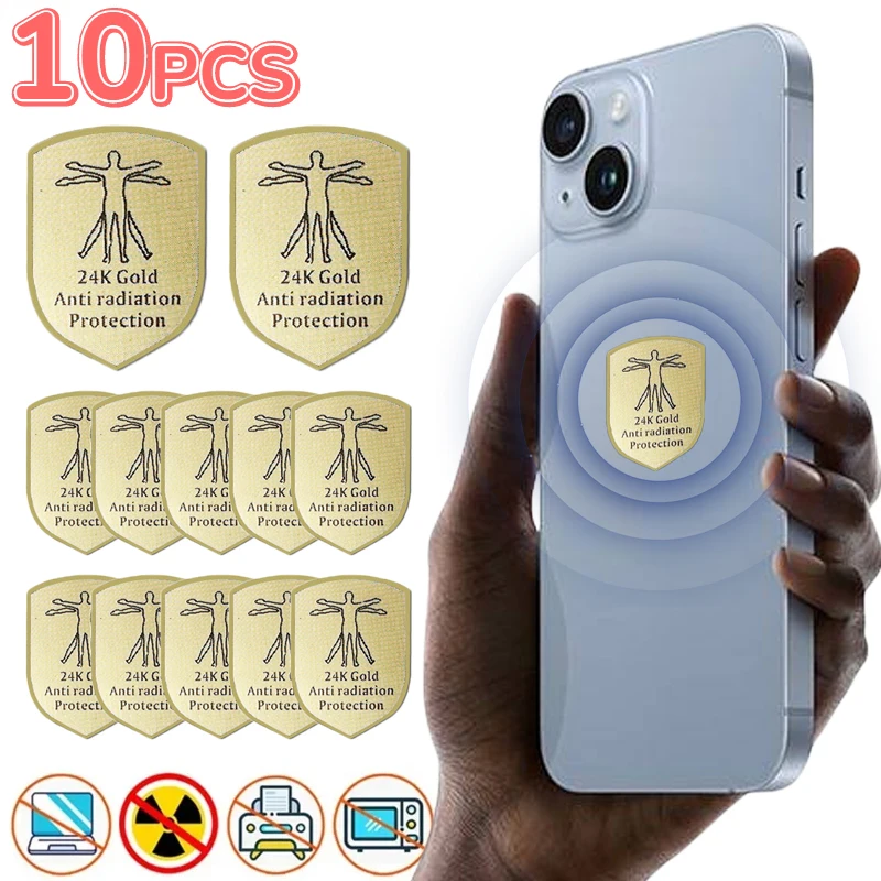 1-10Pcs Mobile Phone Sticker For Cell Phone Laptop Computer Tablet Anti Radiation Protection from EMF Anti-Radiation Shield