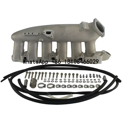 Aluminum Intake Manifold Plenum Fits For  RB25det RB25 Skyline R32 R33 R34