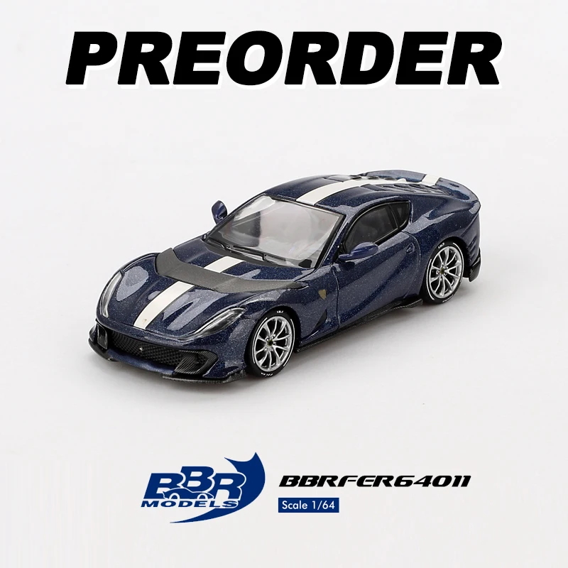 BBR 1:64 Metal Blue 812 Competitizone alloy car model