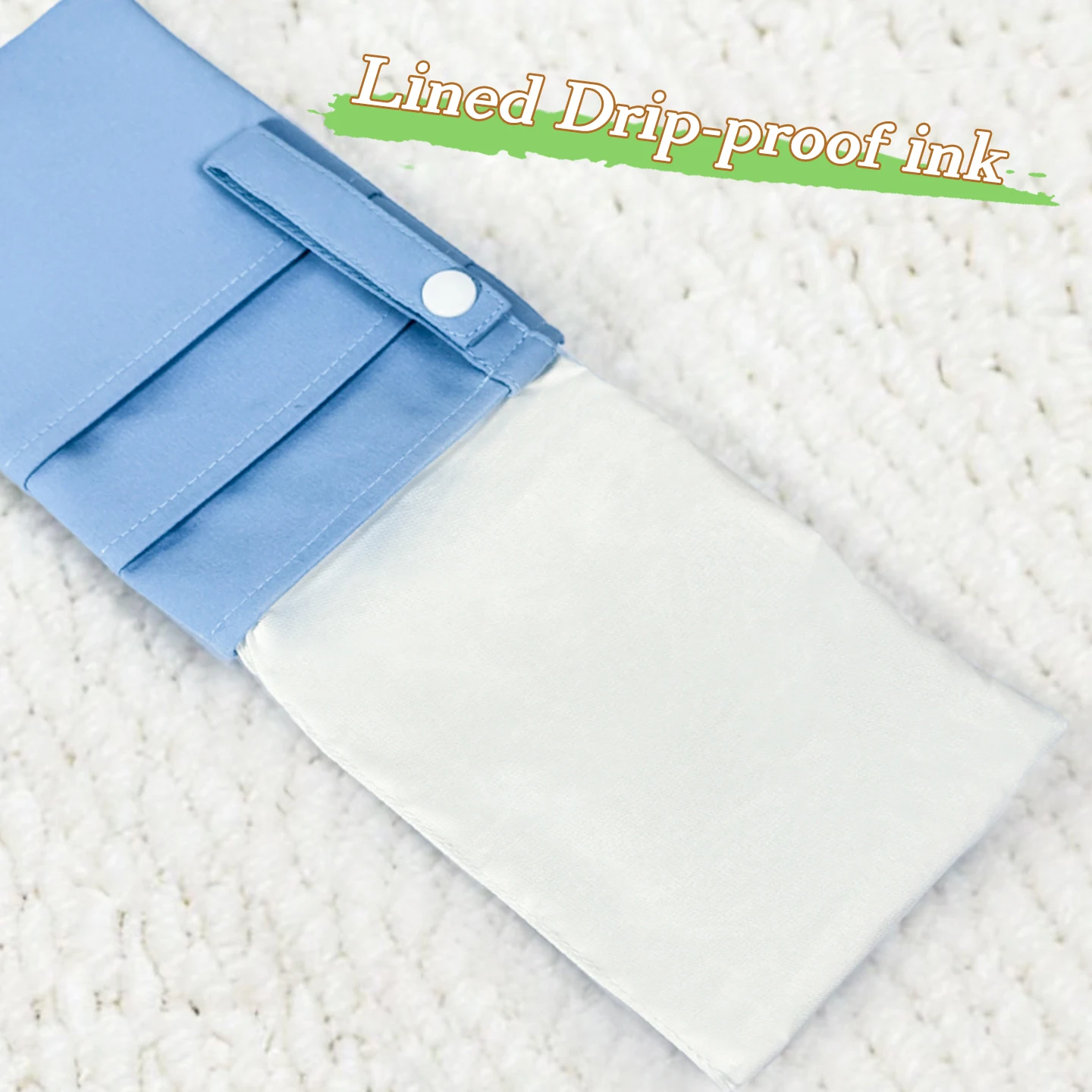 Organizador de Bolsillo para Enfermeras de Secado Rápido, Color Sólido, Bolsa de Poliéster y Spandex, Portaplumas con Clip, Bolsillo Utilitario para Bolígrafos P-TLSG-01