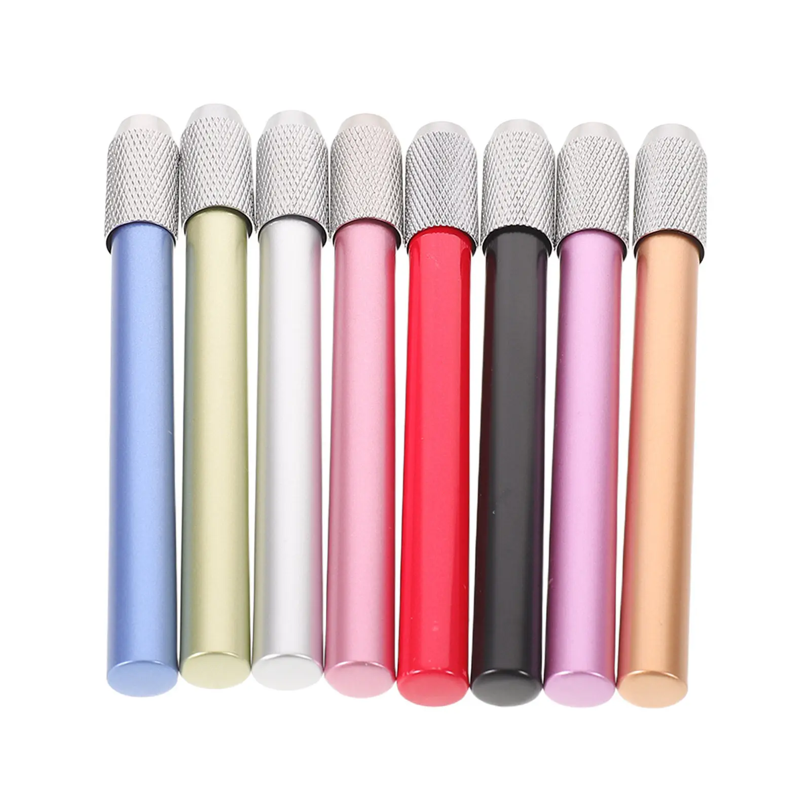 

8Pcs Plastic Pencil Extender Sleeve for Artists Students Office School Short Colored Drawing Pencils Ergonomic Grip Lengthener