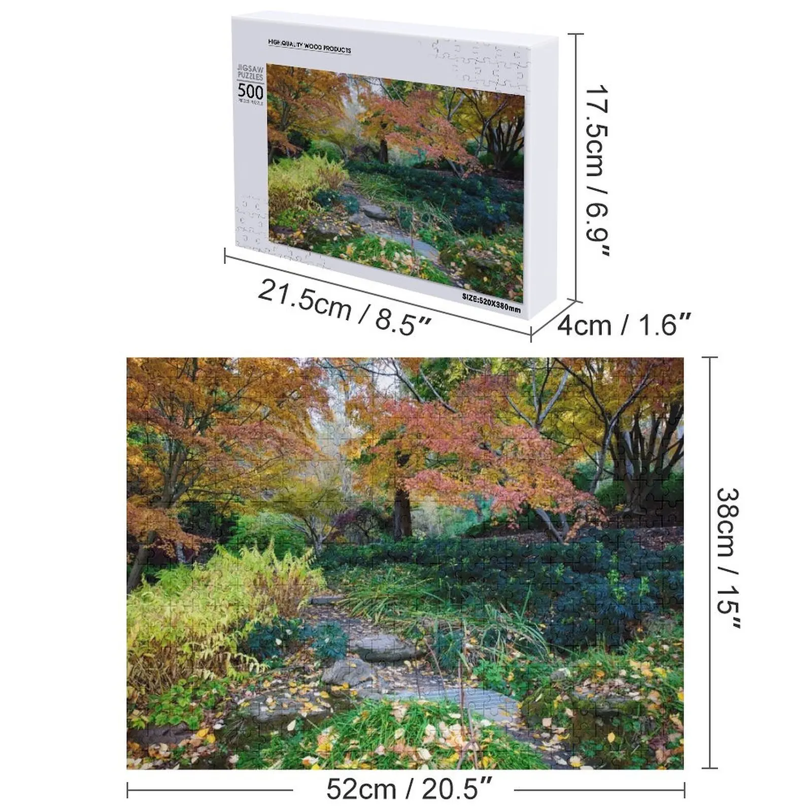 Puzzle da giardino autunnale Foto personalizzata Puzzle regalo con foto personalizzata