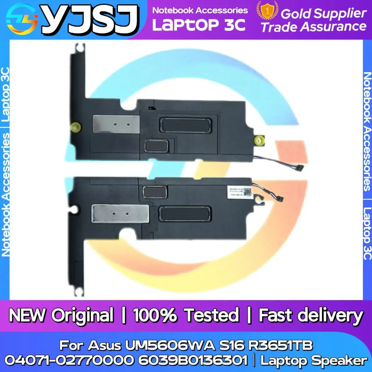 

New Original Laptop Notebook Speaker For Asus UM5606 UM5606WA S16 R3651TB 04071-0277000 6039B0136301 built-in speaker horn audio
