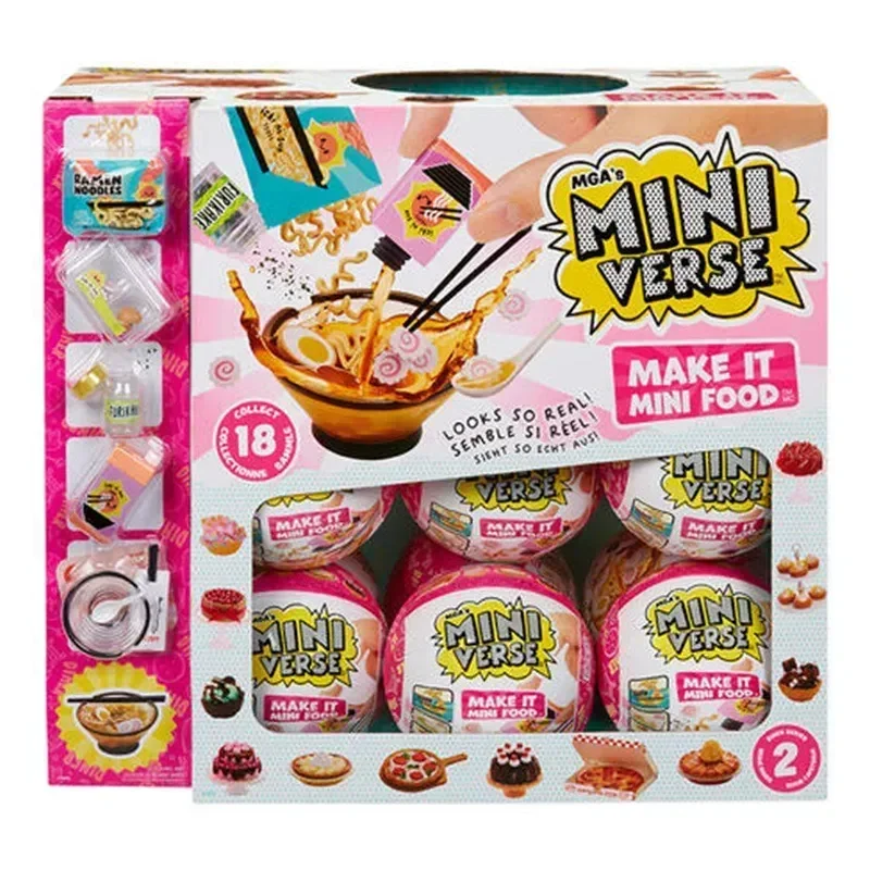 New Miniverse 3 Make It Mini Food Series Blind Boxdelicious Tea And Dim Sum Mysterious Box Mini Pvc Christmas Gift For Kids Toys