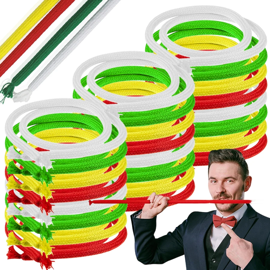 

Набор из 4 волшебных жестких веревок для фокусов, многоразовые аксессуары для выступлений на сцене и в технике клоуз-ап, принадлежности для интерактивных шоу на семейных праздниках и встречах