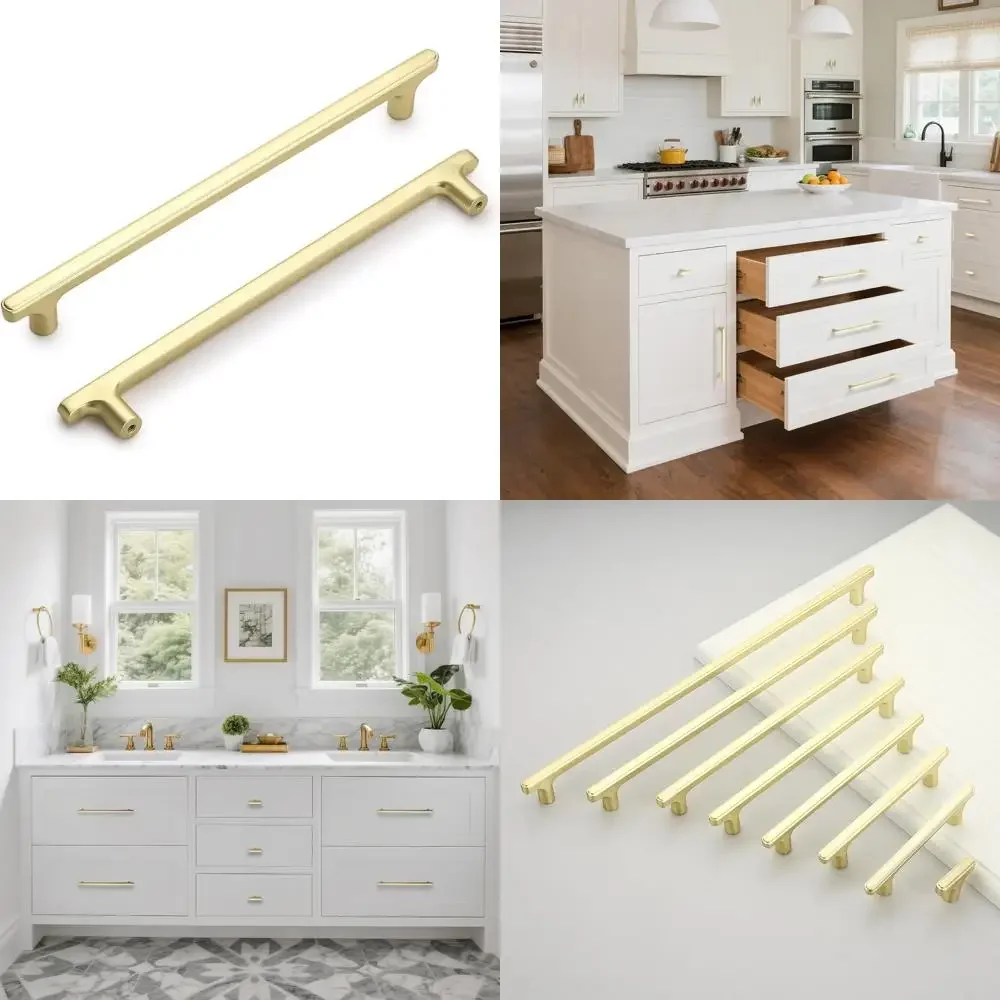 

Современные ручки для шкафов из матового золота, 7,5 дюйма, вневременной дизайн для кухонных шкафов, ручек для ящиков, фурнитура, аксессуары