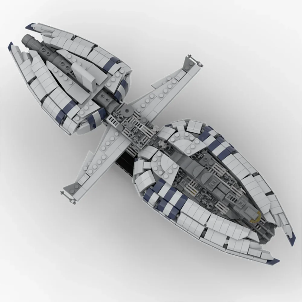 MOC The Catapult Machine Spacecraft Classic Model Bricks for Children, Frigate Holiday Gift, Building Assembled Bricks