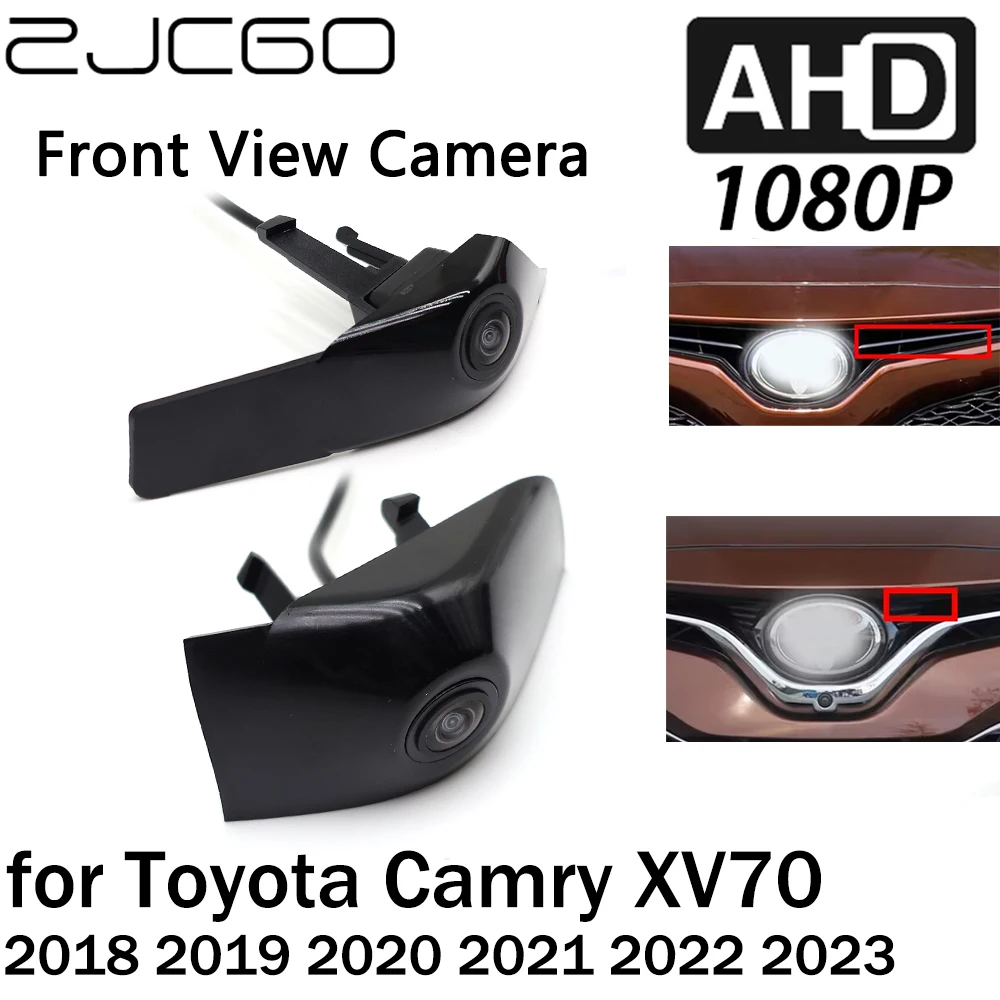 

ZJCGO Car Front View LOGO Parking Camera AHD 1080P Night Vision for Toyota Camry XV70 2018 2019 2020 2021 2022 2023