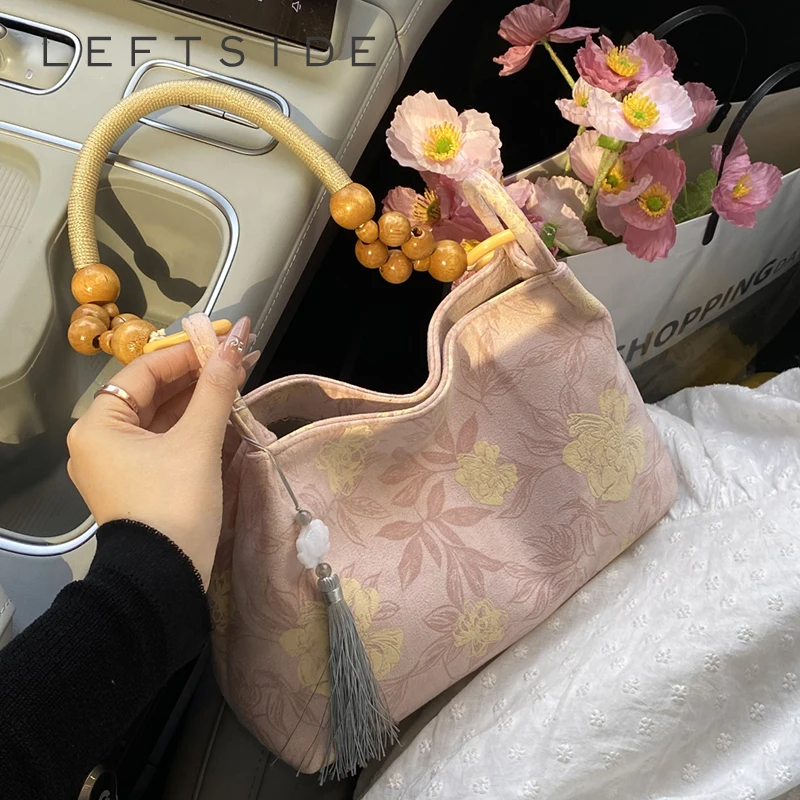 

LFTSID Chinese Style Trendy PU Leather Shoulder Bag 2025 Y2K Summer Underarm Bag Daily Underarm Bag Ladies Handbags and Purses