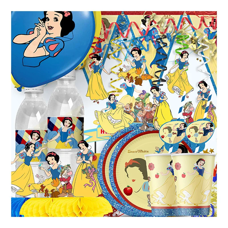 

Disney Snow White Seven Dwarves Hobby Balloon Set for Girls Birthday Princess Theme Wedding Anniversary Decorations Gift Supplie