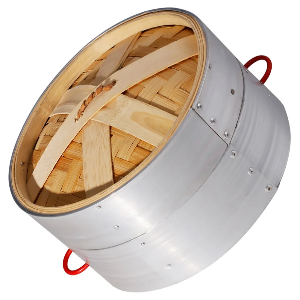 

1 Set Bamboo Food Large Size Multi-Use Vegetable Pot For Wok Fish Beef Shellfish Cooking Basket Pan Rice Dumpling Bun