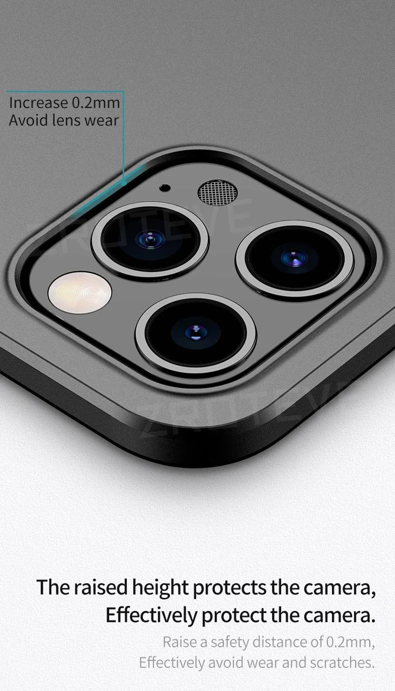 Handyhüllen für iPhone 18 Pro Max 17 17e Air 16 16e 15 14 Plus 13 Mini Hülle ZROTEVE Luxuriöse Ultradünne Matte Hartschale aus Kunststoff – Detail 14