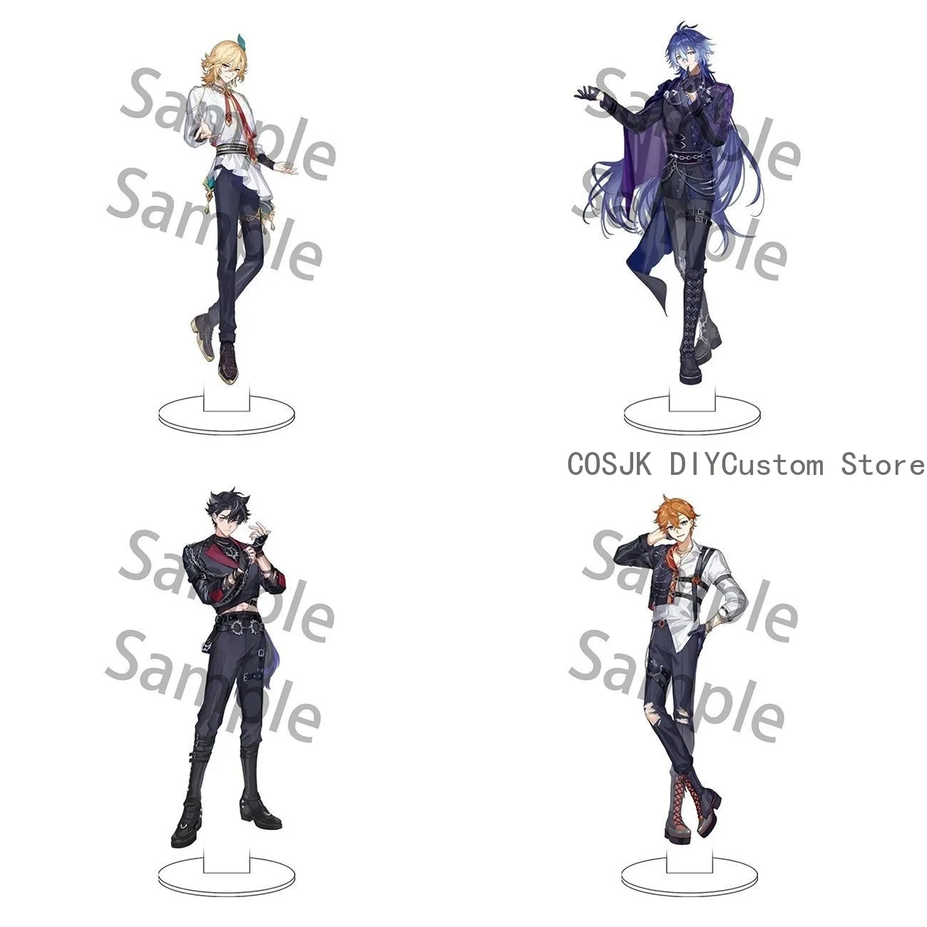 لعبة Genshin تأثير Flins Kaveh Tartaglia الاكريليك حامل نموذج لوحة زخارف مكتب الدائمة علامة التميمة طالب ملحق المشجعين هدية #5